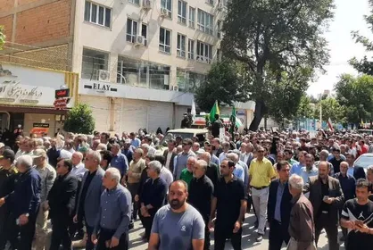 مراسم تشییع پیکر ۵ شهید حمله صهیونیستی در گنبدکاووس برگزار شد
