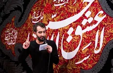 مداحی نوحه «عشق یعنی...» پویانفر در پیاده‌روی اربعین + فیلم