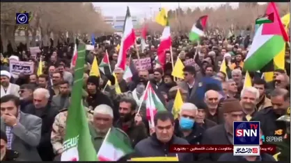 جشن جمعه نصر و پیروزی مردم غزه در بجنورد خراسان شمالی