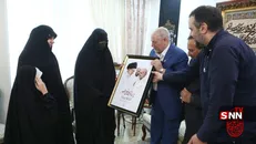 دیدار اعضای دفتر حفظ و نشر رهبر شهید انقلاب با خانواده سپهبد شهید رشید + تصاویر