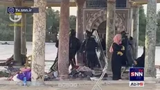 تهاجم وحشیانه صبح امروز تروریستهای صهیونیست به مردم در مسجدالاقصی