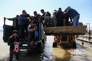 جاری شدن سیل در  استان گلستان