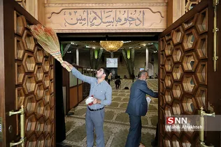 آیین غبار روبی مسجد دانشگاه تهران