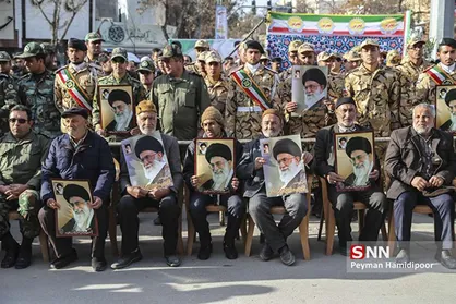 مراسم نمادین 12 بهمن همزمان با ورود امام خمینی در بجنورد