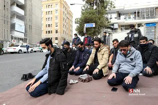 تجمع دانشجویان ایرانی در اعتراض به‌ اقدام ضدحجاب هند