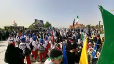 برگزاری مراسم تشییع شهدای گمنام دفاع مقدس در ورزشگاه انقلاب+فیلم