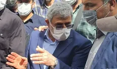 حضور سردار قاآنی در تشییع پیکر شهید صیادخدایی + فیلم