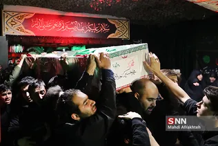 وداع با پیکر شهید محمد حسین حدادیان