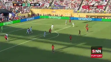 گل اول اسپانیا به آرژانتین توسط فران تورس / اسپانیا 1 - 0 آرژانتین