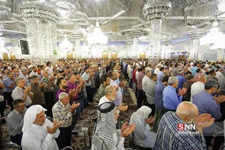 نماز عید قربان در حرم مطهر رضوی 