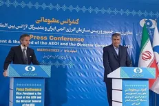 گروسی: توافق خوب پیش‌رو به احیای برجام کمک خواهد کرد / اسلامی: ابهامات غنی سازی ۸۴ درصد حل و فصل شد + فیلم