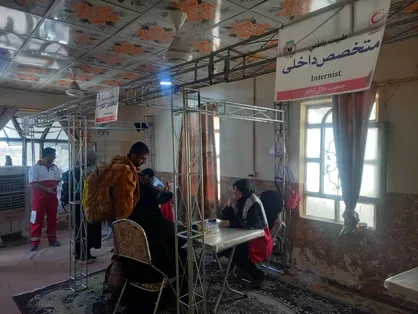 برپایی درمانگاه تخصصی در عمود ۶۶۶ مسیر نجف به کربلا