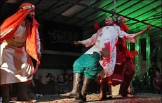 هنرمندان تعزیه داستان خورشید را روایت می‌کنند
