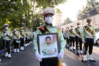 مراسم تشییع پیکر شهید حامد ضابط