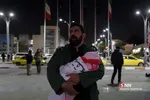 تحصن اعلام خون خواهی دانشجویان در فرودگاه مهرآباد