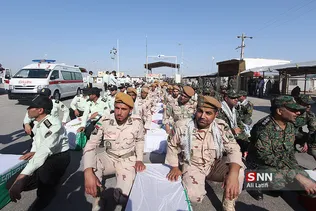 ورود پیکر مطهر ۴۴ شهید دوران دفاع مقدس