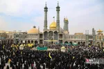 مراسم نمادین استقبال از ورود کاروان حضرت معصومه(س) به قم