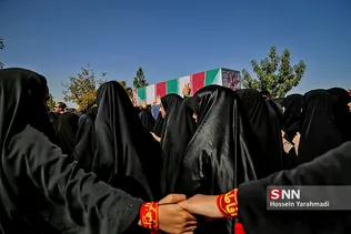 تشییع و تدفین دو شهید گمنام در دانشگاه پیام نور قم