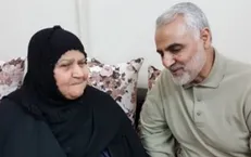 سرلشکر سلیمانی در منزل شهید علی هاشمی حضور یافت