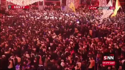 پخش صدای سلام کربلایی شهید سید علی خامنه&zwnj;ای به امام حسین(ع)  در حرم اباعبدالله (ع)