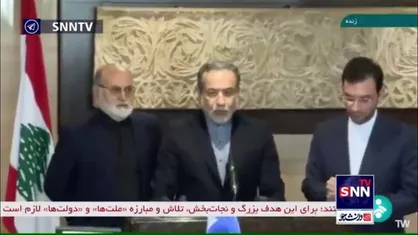 عراقچی: جمهوری اسلامی ایران از تلاش&zwnj;های لبنان برای مقابله با جنایات رژیم صهیونیستی حمایت کامل خواهد کرد