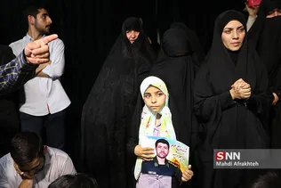 وداع با پیکر شهیدمدافع‎حرم محمدابراهیم رشید 