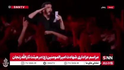 رجزخوانی حماسی و سلام نظامی زنجانی&zwnj;ها در دومین شب قدر همزمان با جنگ رمضان