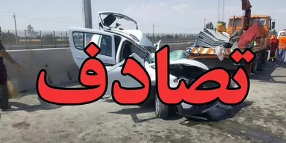 ۳۵ مصدوم در تصادف اتوبوس با کامیونت +اسامی
