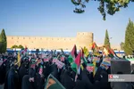 اجتماع مردم شیراز در محکومیت جنایات اسرائیل بر علیه مردم مظلوم لبنان و فلسطین