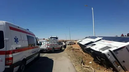جزئیات حادثه اتوبوس حامل دانش&zwnj;آموزان در جاده قزوین اعلام شد