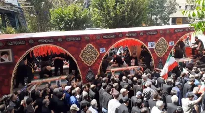 تشییع باشکوه شهدای حادثه تروریستی سپاه امام حسن مجتبی (ع) در کرج+ فیلم