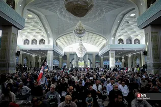مراسم یادبود شهدای خانواده رهبر انقلاب در حرم عبدالعظیم حسنی(ع)