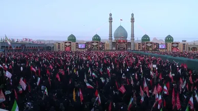 تشییع و بدرقه میلیونی پیکر رهبر مجاهد شهید انقلاب در قم /وداعی از جنس حماسه و ماتم + فیلم