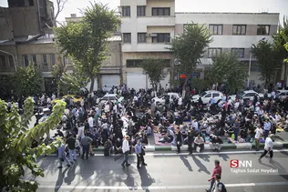 مراسم دعای عرفه در خیابان سعدی