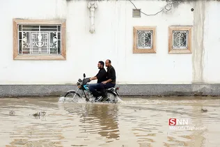 روستای آق قلا در چهارمین روز جاری شدن سیل