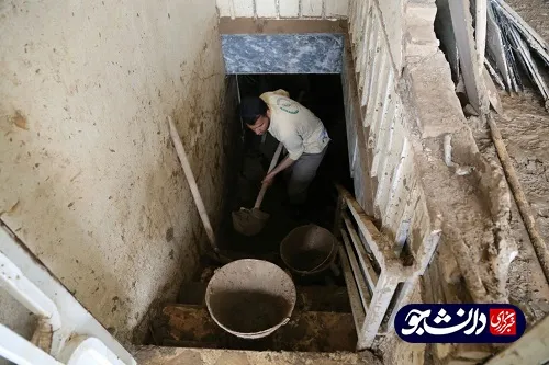 فعالیت جهادگران بسیج دانشجویی کردستان در مناطق سیل زده پلدختر و کوهدشت