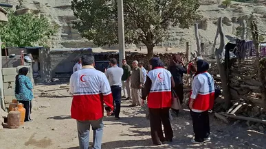 ارائه خدمات رایگان هلال‌احمر به ۲۰۰ نفر از عشایر بویراحمد