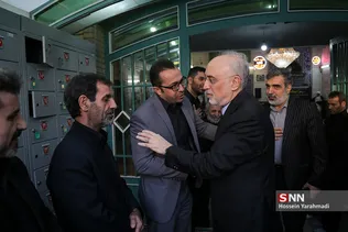 علی اکبر صالحی رییس سازمان انرژی اتمی و بهروز کمالوندی سخنگوی سازمان انرژی اتمی در مراسم ترحیم زهرا عبدالمحمدی خبرنگار فقید خبرگزاری فارس

