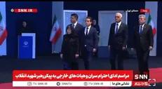 ادای احترام «صاحبه غفاروا»، رئیس مجلس ملی آذربایجان و هیات همراه به پیکر پاک و مطهر رهبر شهید انقلاب + فیلم