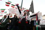 تجمع دانشجویان دانشگاه‌ تهران در اعتراض به معامله قرن