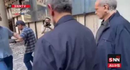 بازدید رئیس&zwnj;جمهور از ساختمان شیشه&zwnj;ای صداوسیما + فیلم