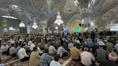 مراسم دومین سالگرد شهادت شهدای خدمت در مشهد برگزار شد + فیلم