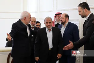 دیدار ظریف و رییس هیئت پارلمانی فلسطین