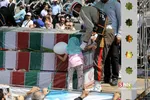 مراسم تشییع پیکر مطهر ۱۵۰ شهید دفاع مقدس در تهران