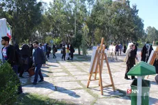 نمایشگاهی با عنوان ۱۳ آبان در دانشگاه مازندران برپا شد