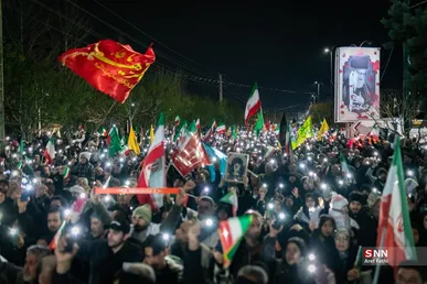 اجتماع شبانه خونخواهی شهادت رهبر انقلاب در کرج