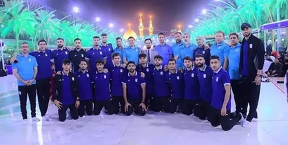 بازتاب حضور تیم ملی ایران در مرقد مطهر امام حسین (ع)