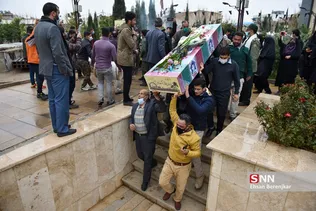 استقبال از پیکر ۹ شهید دوران دفاع مقدس در شیراز