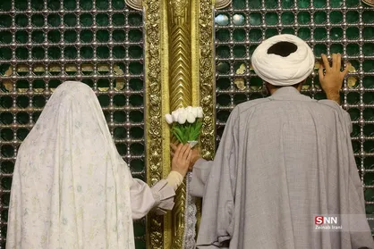 جشن ازدواج ۷۳۰ زوج دانشجو در حرم مطهر حضرت معصومه (س)