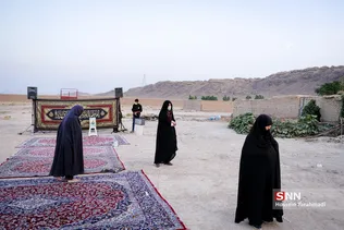 عزاداری ساده در منطقه محروم حلبی آباد قم